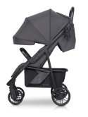 FLEX Black Edition Euro-Cart wózek spacerowy dla dzieci o wadze do 22 kg - Iron