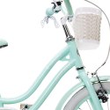 Rowerek dla dziewczynki Heart Bike seria Silver Moon 16 cali - miętowy