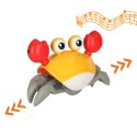 Krab pełzający interaktywny z dźwiękiem żółty