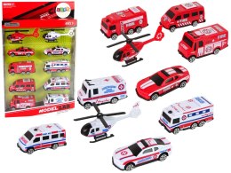 Zestaw Autek Resoraki Pojazdy Straż Pożarna Ambulans