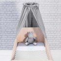Jollein moskitiera woalowa nad łóżeczko niemowlęce 155 cm VINTAGE Soft Grey