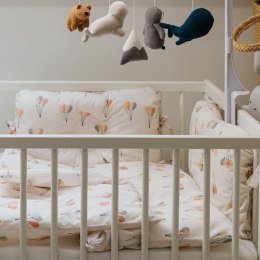 Muumee - poszewki na pościel niemowlęcą z BIO bawełny organicznej BALOONS