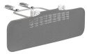 LORA Lionelo barierka zabezpieczająca do łóżka 105 cm - Grey Stone