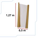 Folia odcinek carbon 3D złota 1,27x0,5m