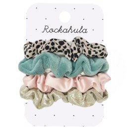 Rockahula Kids gumki scrunchie do włosów dla dziewczynki 4 szt. Leopard Love