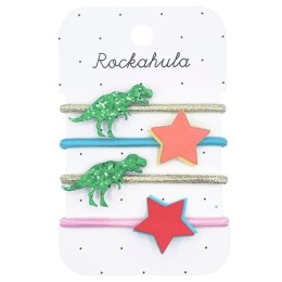 Rockahula Kids gumki do włosów dla dziewczynki 4 szt. T-Rex