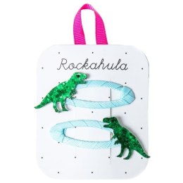 Rockahula Kids spinki do włosów dla dziewczynki 2 szt. T-Rex Glitter