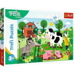 Puzzle 24el Maxi Trefliki na wsi / KAZASTUDIO SA Rodzina Treflików 14361 Trefl