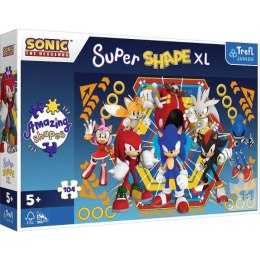 Puzzle 104el XL Super Shape - Świat Sonica / SEGA Sonic Hedgehog 50032 Trefl