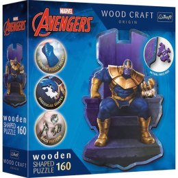 Puzzle drewniane 160el. Avengers Thanos na tronie 20184 Trefl