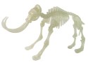 Świecący W Ciemności Szkielet 3D Dinozaury Mamut w Jajku