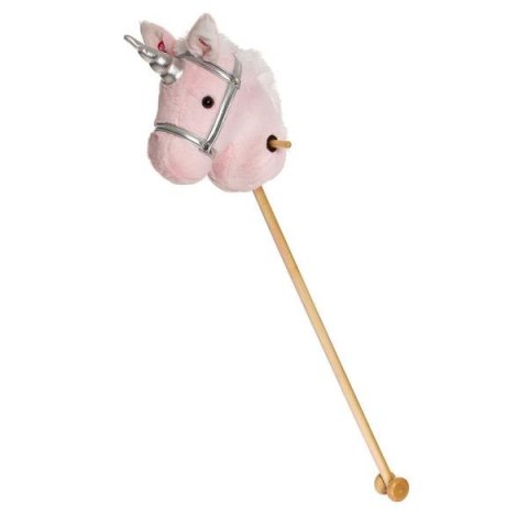 Głowa konia TED Pluszak Jednorożec na kiju, różowy 100cm