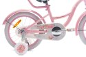 Rowerek dla dziewczynki 16 cali Flower bike - różowy