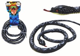 Sztuczny Gumowy Wąż Koralowy Czarny PVC