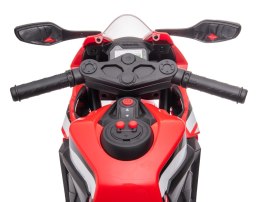 Jeździk na akumulator motor Honda CBR 1000RR czerwony, światła, dźwięki