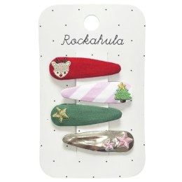 Rockahula Kids spinki do włosów dla dziewczynki 4 szt. Jolly Xmas