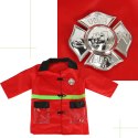 Kostium strój karnawałowy przebranie strażak walkie-talkie 3-8 lat