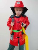 Kostium strój karnawałowy przebranie strażak walkie-talkie 3-8 lat
