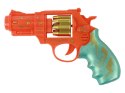 Pistolet Pomarańczowy Revolver Broń Dźwięki Światła