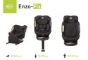 Fotelik Enzo-fix I-Size 40-150 cm black 4baby