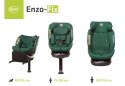 Fotelik Enzo-fix I-Size 40-150 cm dark green 4baby