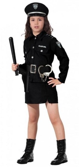 Strój Policjantka USA kajdanki kostium przebranie 140