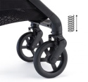 LEXA Recaro ultralekki kompaktowy wózek spacerowy do 22kg waga 6.4kg - Night Black