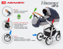 NEONEX ALFA 2w1 ADAMEX wózek dziecięcy - Polski Produkt