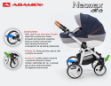 NEONEX ALFA 2w1 ADAMEX wózek dziecięcy - Polski Produkt