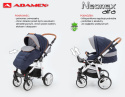 NEONEX ALFA 3w1 ADAMEX wózek dziecięcy z fotelikiem Kite 0-13kg - Polski Produkt