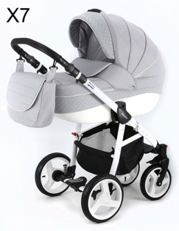 NEONEX ALFA 3w1 ADAMEX wózek dziecięcy z fotelikiem - Polski Produkt X7