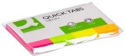 Zakładki indeksujące Q-CONNECT papier, 20x50mm, 4x50 kart., mix kolorów