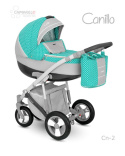 CANILLO CAMARELO 3W1 wózek wielofunkcyjny z fotelikiem KITE 0-13kg - Polski Produkt CN-2
