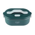 Adler AD 4505 green Pojemnik na żywność podgrzewany lunch box zestaw pojemnik separator łyżeczka 0,8L 55W
