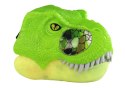 Maska Dinozaura Regulowana Opaska Światła Dźwięki Zielona