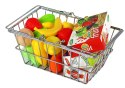 Koszyk Sklepowy Na zakupy Warzywa Owoce Spożywcze Metalowy