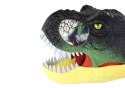 Maska Dinozaura Regulowana Opaska Światła Dźwięki Czarna