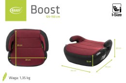 4 BABY Fotelik BOOST 125-150cm RED I-SIZE