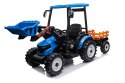 Pojazd MEGA Traktor D68 Z Przyczepką Niebieski
