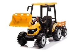 Pojazd MEGA Traktor D68 Z Przyczepką Żółty
