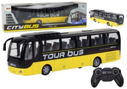 Autobus Zdalnie Sterowany Bus RC Żółty Na Pilot Efekty Świetlne