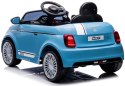 Auto na akumulator Jeździk FIAT 500 Elektro - jasny niebieski