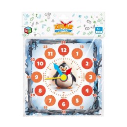 Zegar edukacyjny pingwinek