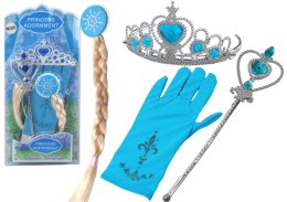 Zestaw Akcesoriów Księżniczki Różdżka Rękawiczka Korona Królowa Śniegu