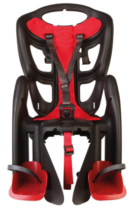 Bellelli PEPE CLAMP Fotelik rowerowy mocowany na bagażnik - Black Red