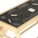 Meble ogrodowe dla dzieci stolik + 2 ławki piaskownica tablica kredowa schowek 93 x 78 x 68 cm