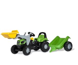 Rolly Toys 023196 Traktor Rolly Kid Deutz Fahir 5115G TB z łyżka i przyczepą