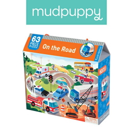 Mudpuppy Puzzle Na drodze 63 elementy 4+
