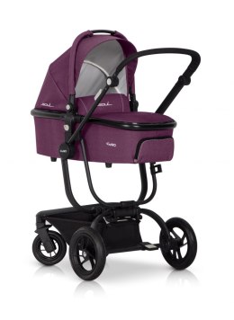 SOUL 4w1 wózek spacerowy z gondolą, fotelikiem i bazą firmy EasyGo Purple