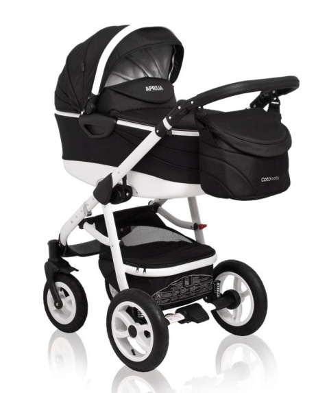 APRILIA 3w1 Coto Baby wózek wielofunkcyjny z fotelikiem 0m+ / black